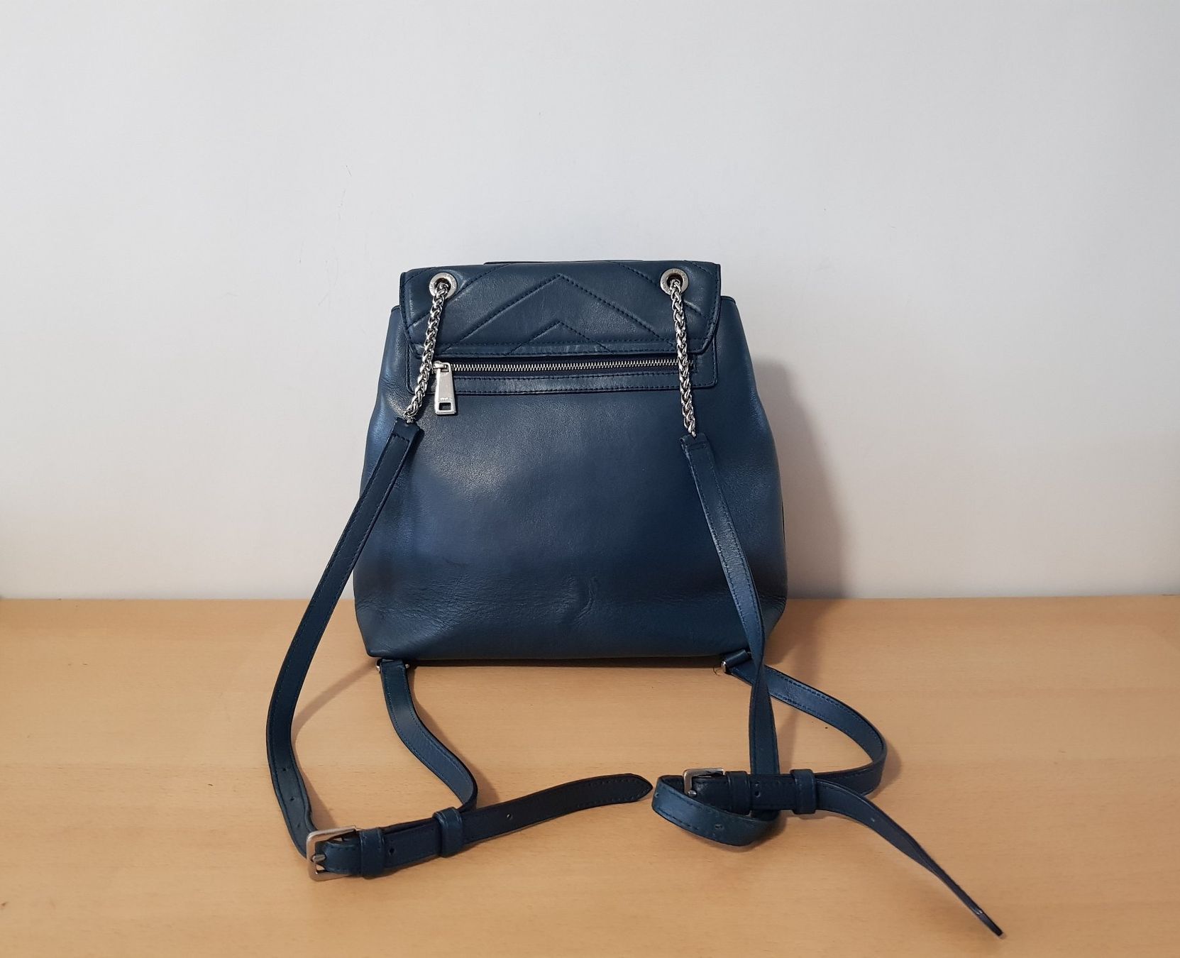 Furla Rucksäcke: Furla Leder Rucksack in Petrol – Gebraucht aus Basel von Birs868 5
