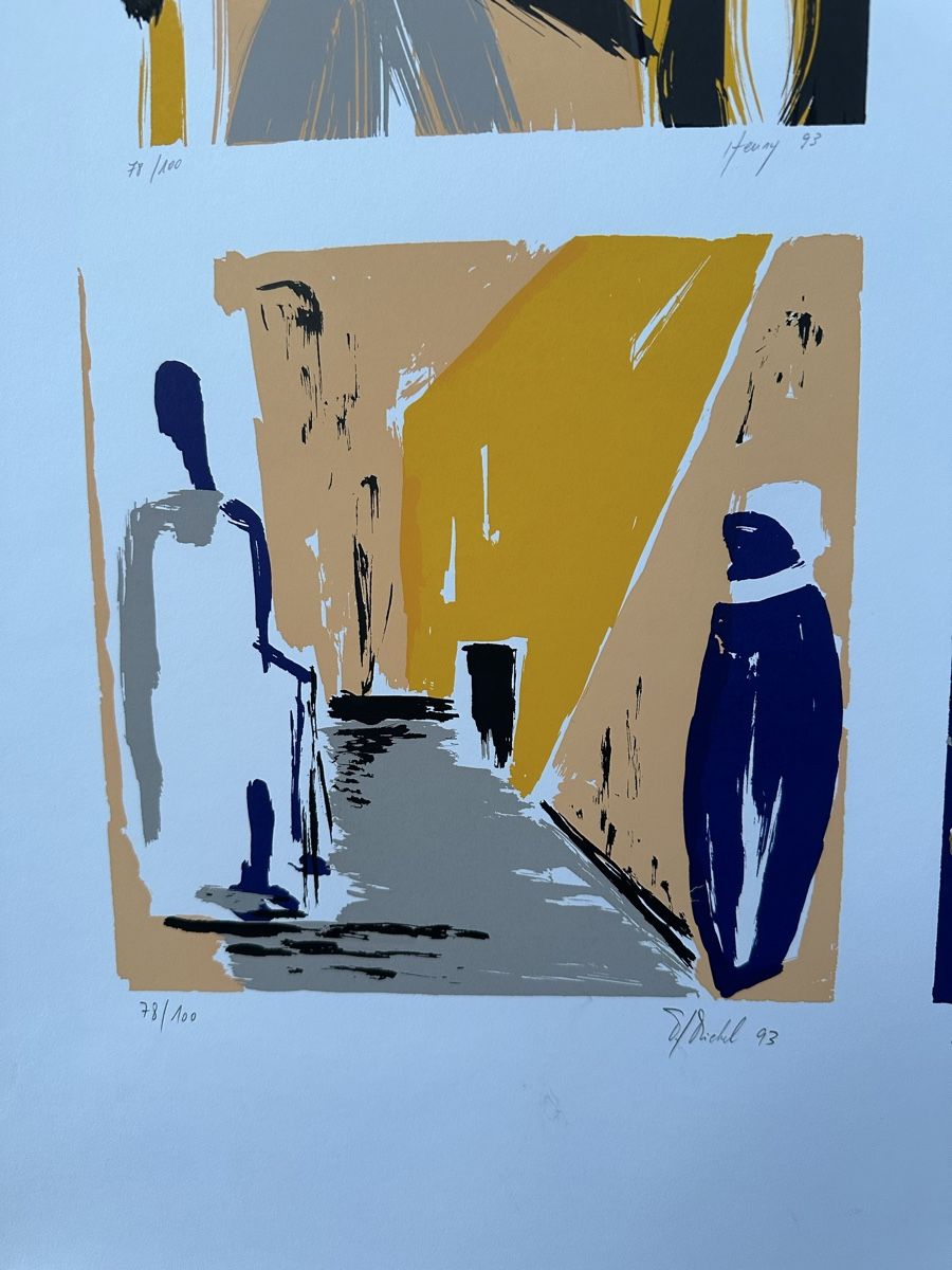 Grafiken & Lithographien: Sérigraphie signée de 4 artistes différents – Gebraucht aus Gampelen von theboywhoworks 1