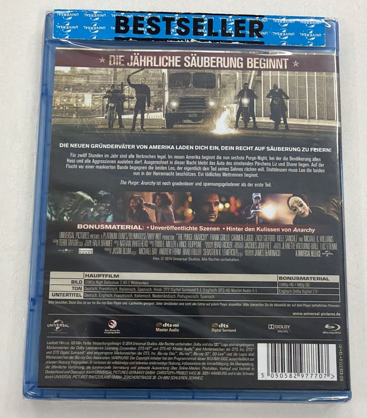 Tutti i DVDs: THE PURGE: ANARCHY – Nuovo e nell'imballaggio originale da Zürich venduto da freioccasionen 1