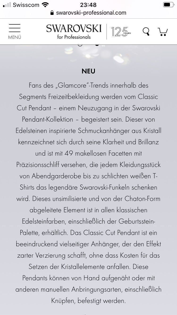 Catenine: Silber Kette mit SWAROVSKI Kristall NEU – Nuovo (secondo la descrizione) da Winkel venduto da Luxtime 3