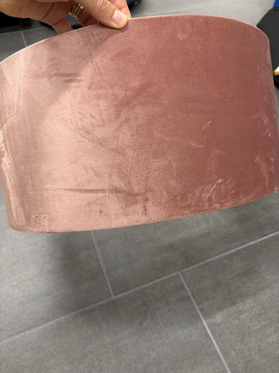 Paralumi: Lamp shade in pink velvet  – Nuovo (secondo la descrizione) da St. Gallen venduto da ott_f827 3