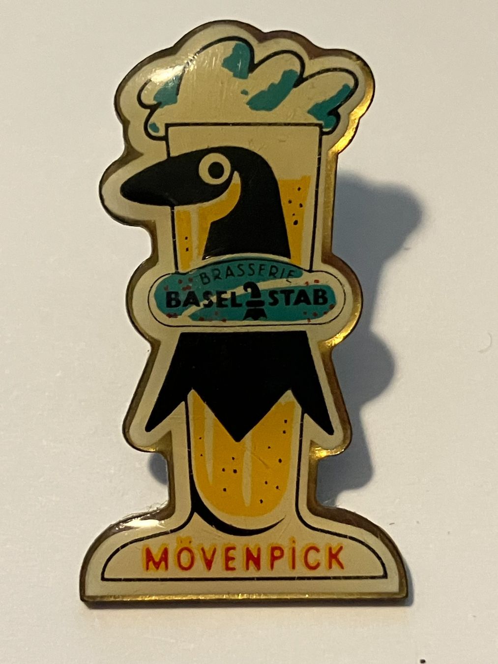 Placchette & Badge: Pin Brasserie Baselstab Mövenpick Basel – Usato da Basel venduto da djwwpp