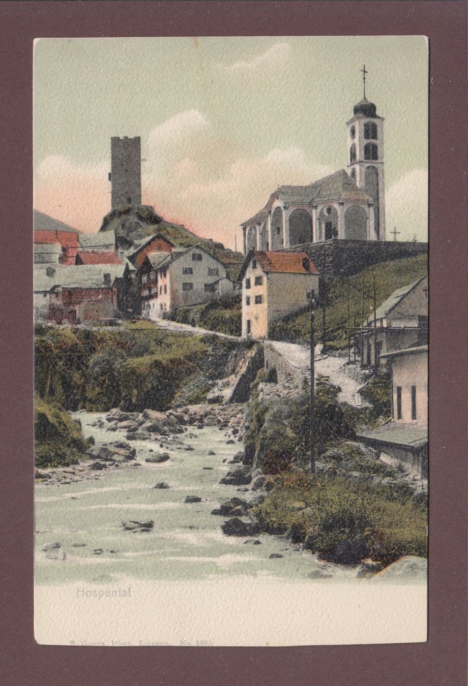 Cartoline postali: HOSPENTAL - Kirche – Usato da Pully venduto da nicecards