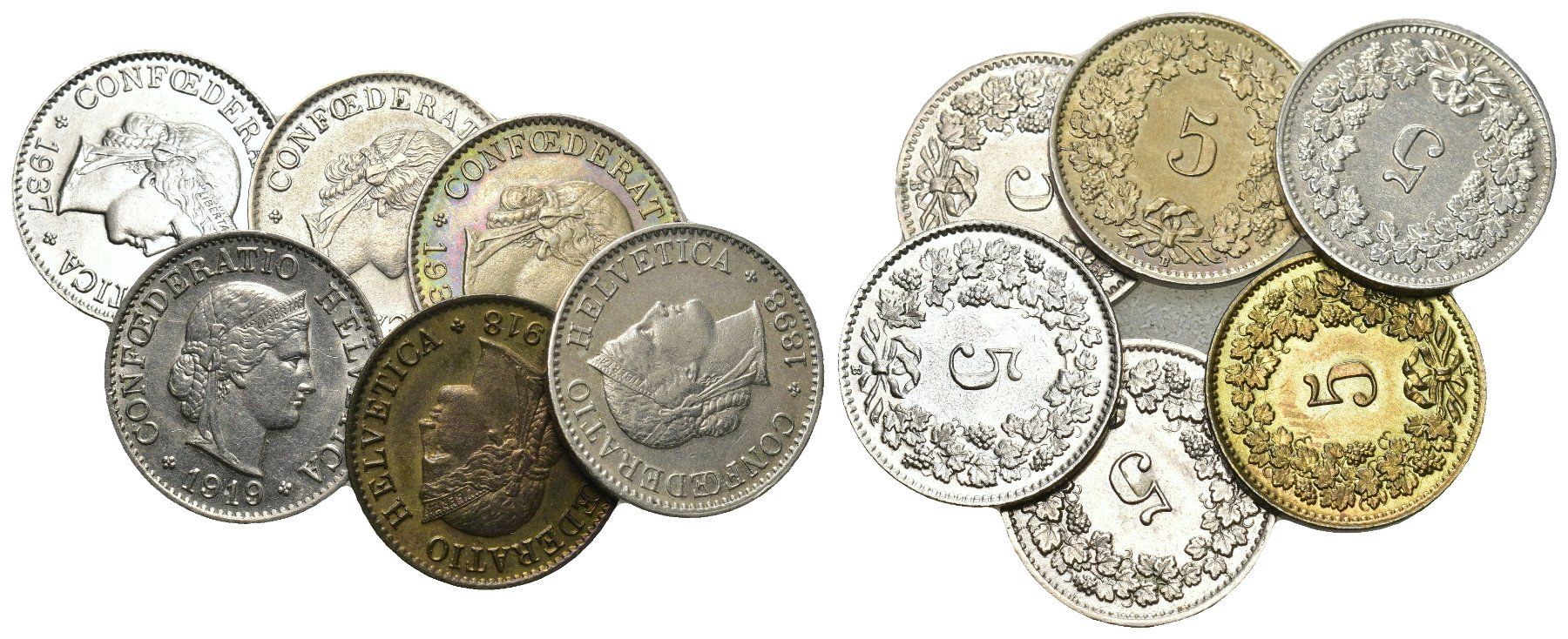 Toutes les monnaies: Schweiz 5 Rappen Lot – D'occasion à Bern par numismatictops