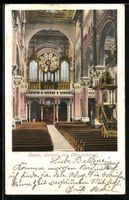 AK Basel, Inneres der Marienkirche, 1911