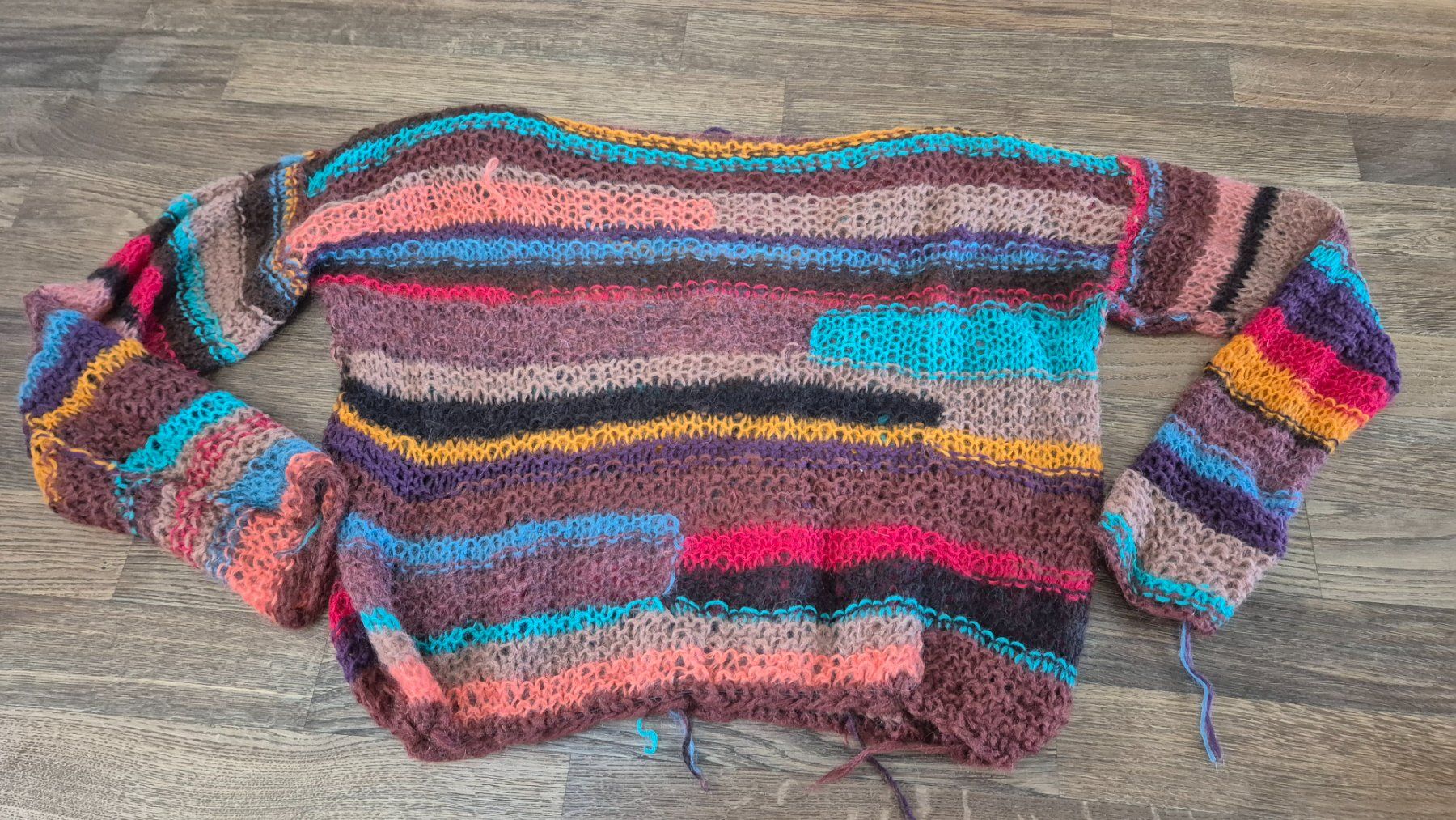 Pullover & Sweatshirts: Handmade mohair colorful sweater – Gebraucht aus Zürich von monadiederich