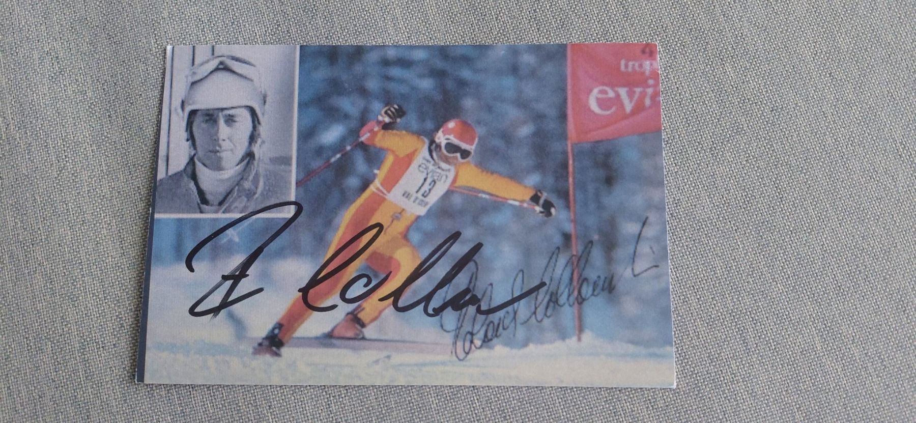 Autographes: Autogrammkarte Roland Collombin – D'occasion à Schmerikon par Olympia04