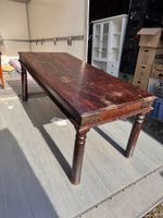 Massiver Kolonialstil Esstisch (Sheesham / Palisander) – 180