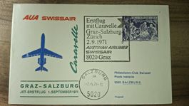 Swissair Graz - Salzburg 02.09.1971