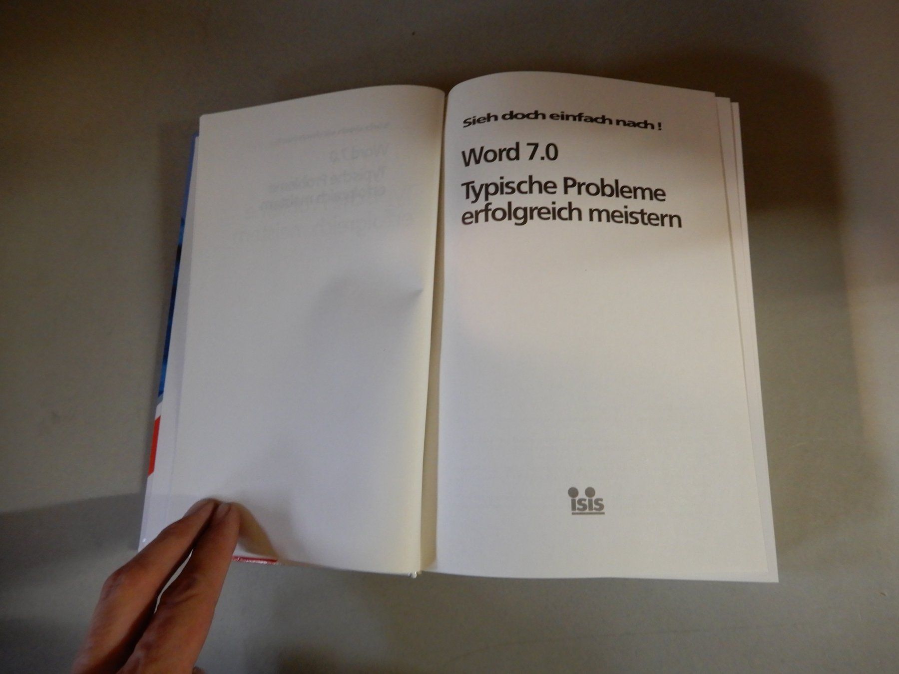 Libri: Word 7.0 Handbuch - Typische Probleme meistern – Usato da Erstfeld venduto da Mario_boe0 1