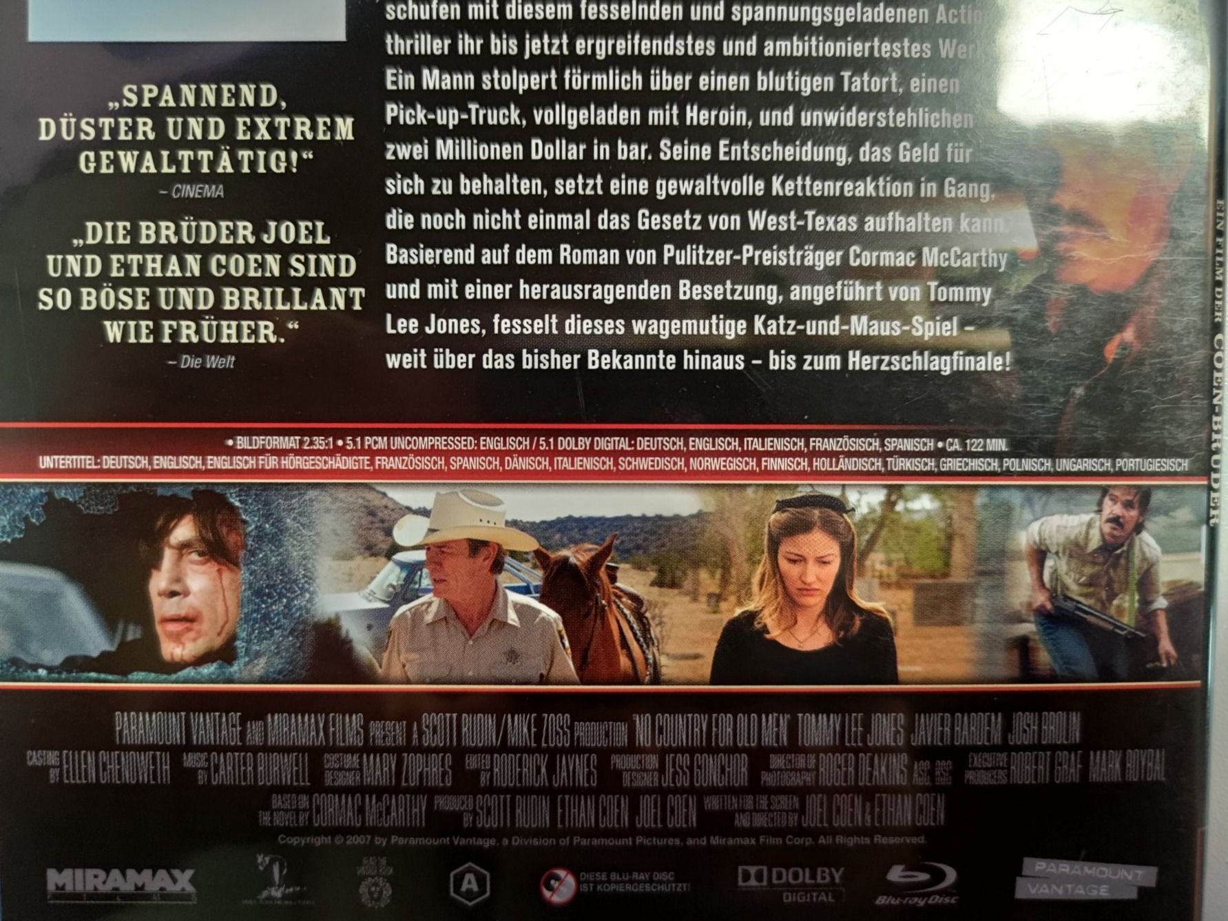 Tutti i DVDs: No country for old men – Usato da Liestal venduto da Kratzilla 3
