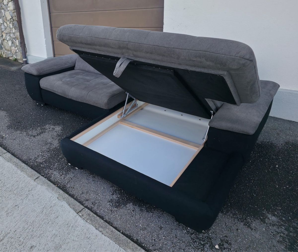 Divani: Ecksofa grau mit Stauraum – Usato da Neuenkirch venduto da ste_gnn5 1