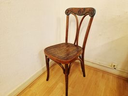 Stuhl J. & J. Kohn Wien Holz bemalt, Stabil 