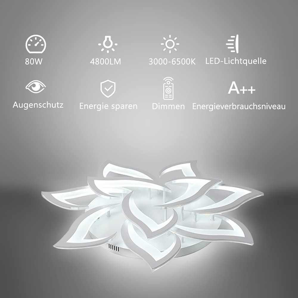 Lampadari & plafoniere: LED Deckenleuchte Deckenlampe Ø 85cm dimmbar mit Farbwahl – Nuovo e nell'imballaggio originale da Basel venduto da EchoPeak 2