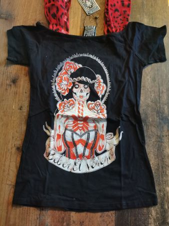 Toofast Roses Lady Red Skull Bones Corset *NEU* S M L *NEU*