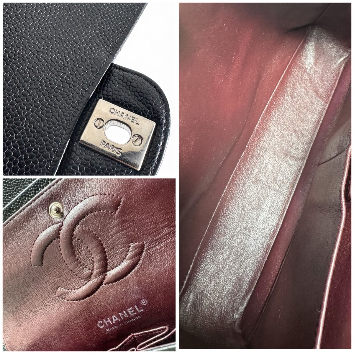 Chanel Borse da donna: CHANEL Caviar Quilted Medium Double Flap Tasche – Usato da Kriens venduto da hannaandkiko 9