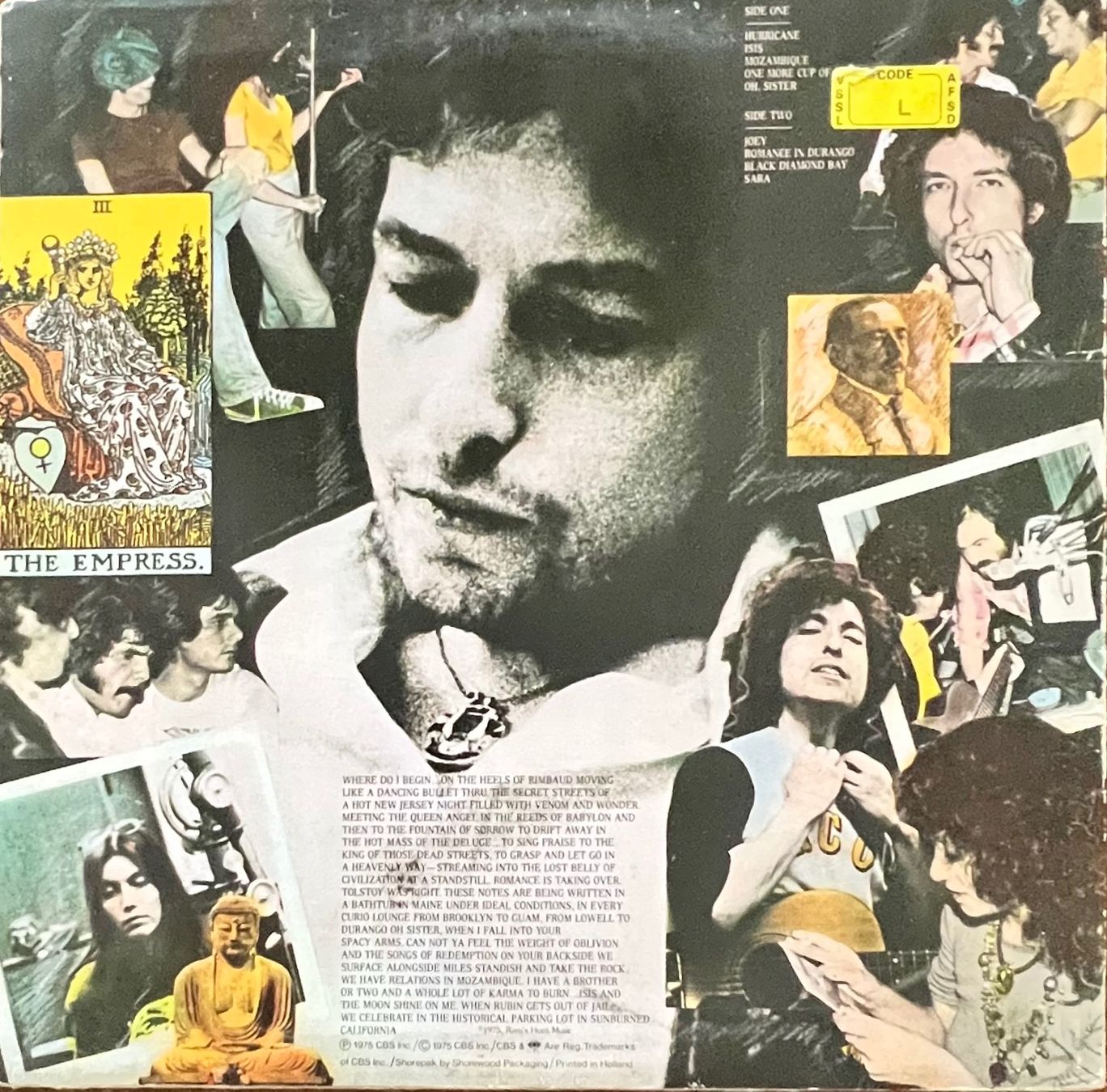 Schallplatten: BOB DYLAN - DESIRE - Vinyl LP – Gebraucht aus Horw von Belowzero0 5