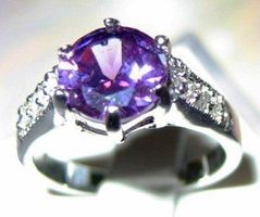 Amethyst & Cubic Zirkonia/53 (JRG-0078)
