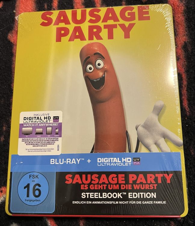 Sausage Party - Steelbook Edition (Blu-ray) OVP (Neu und