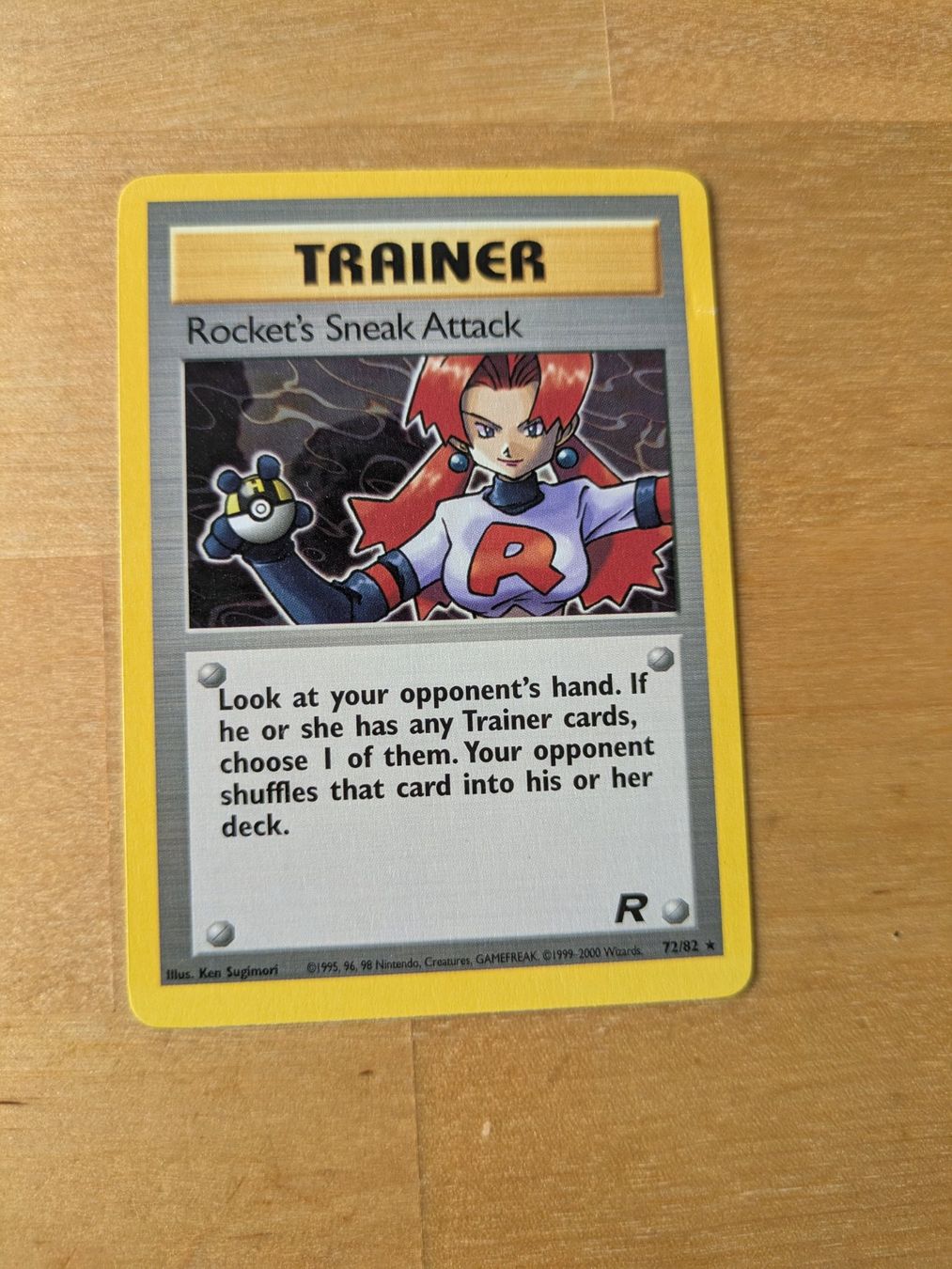 Pokémon Carte collezionabili: Carte Pokémon: Sneak Attack de la Team Rocket - Edit... – Usato da Genève venduto da ims1