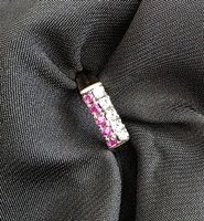 585 Goldring mit Diamanten und Rubinen 