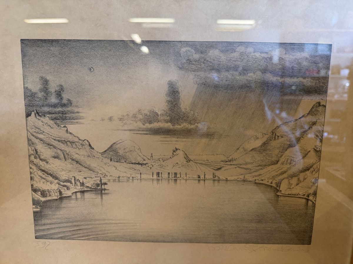 Grafica & Litografie: Lithographie von Niklaus Stöcklin – Usato da Strengelbach venduto da RaenAntikDesign 1