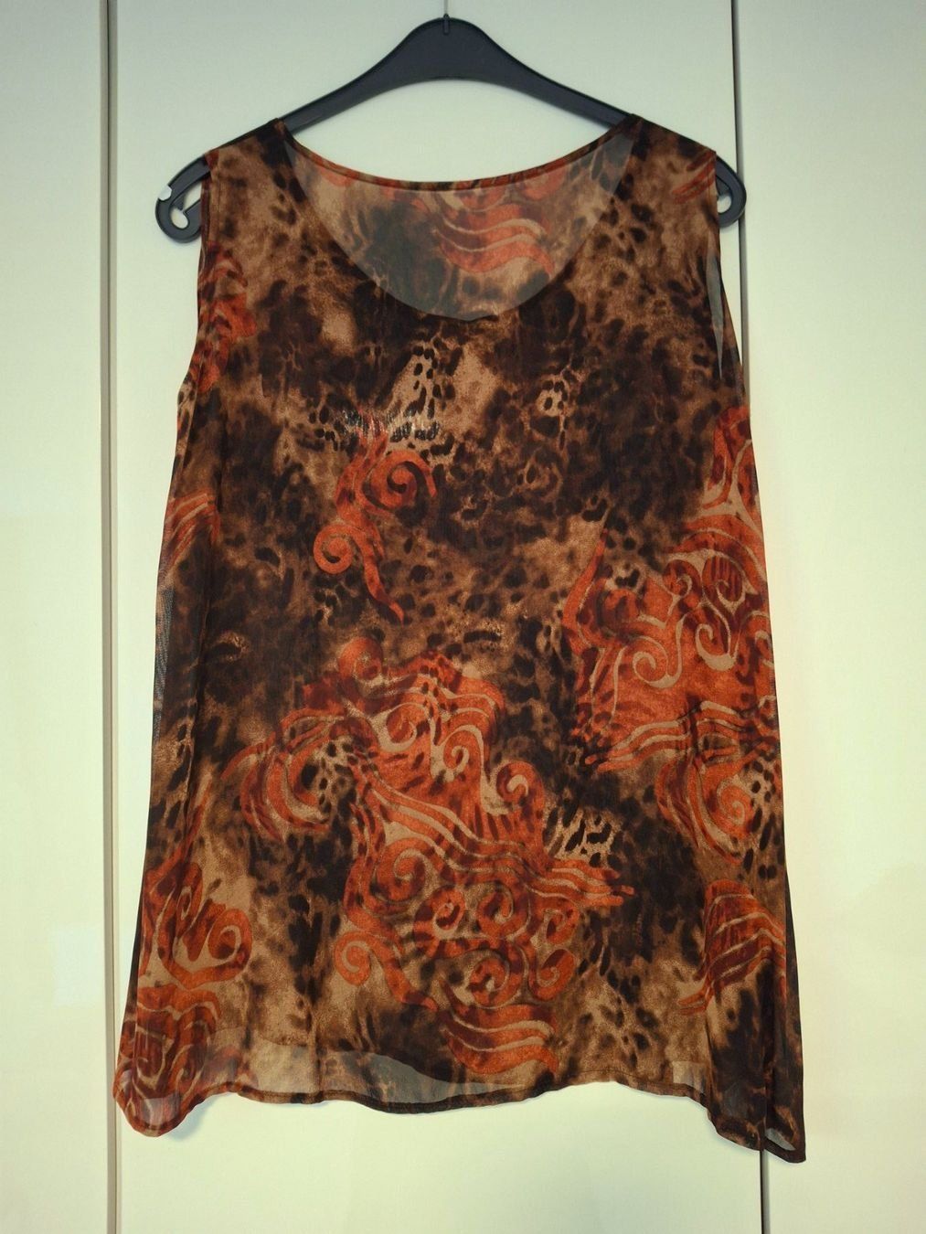 Top: Damen Top, 46/48, Braun-Orange gemustert – Nuovo (secondo la descrizione) da WALTERSWIL SO venduto da thb_ybm8