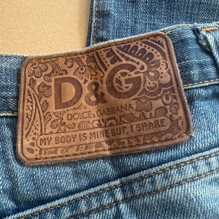 Dolce & Gabbana Jeans: Dolce & Gabbana vintage Y2K straight leg jeans (versace 90s) – Usato da Rheinfelden venduto da sourced_limited 5