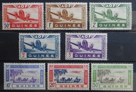 Franz. Guinea Kat. 190-197 * 1942