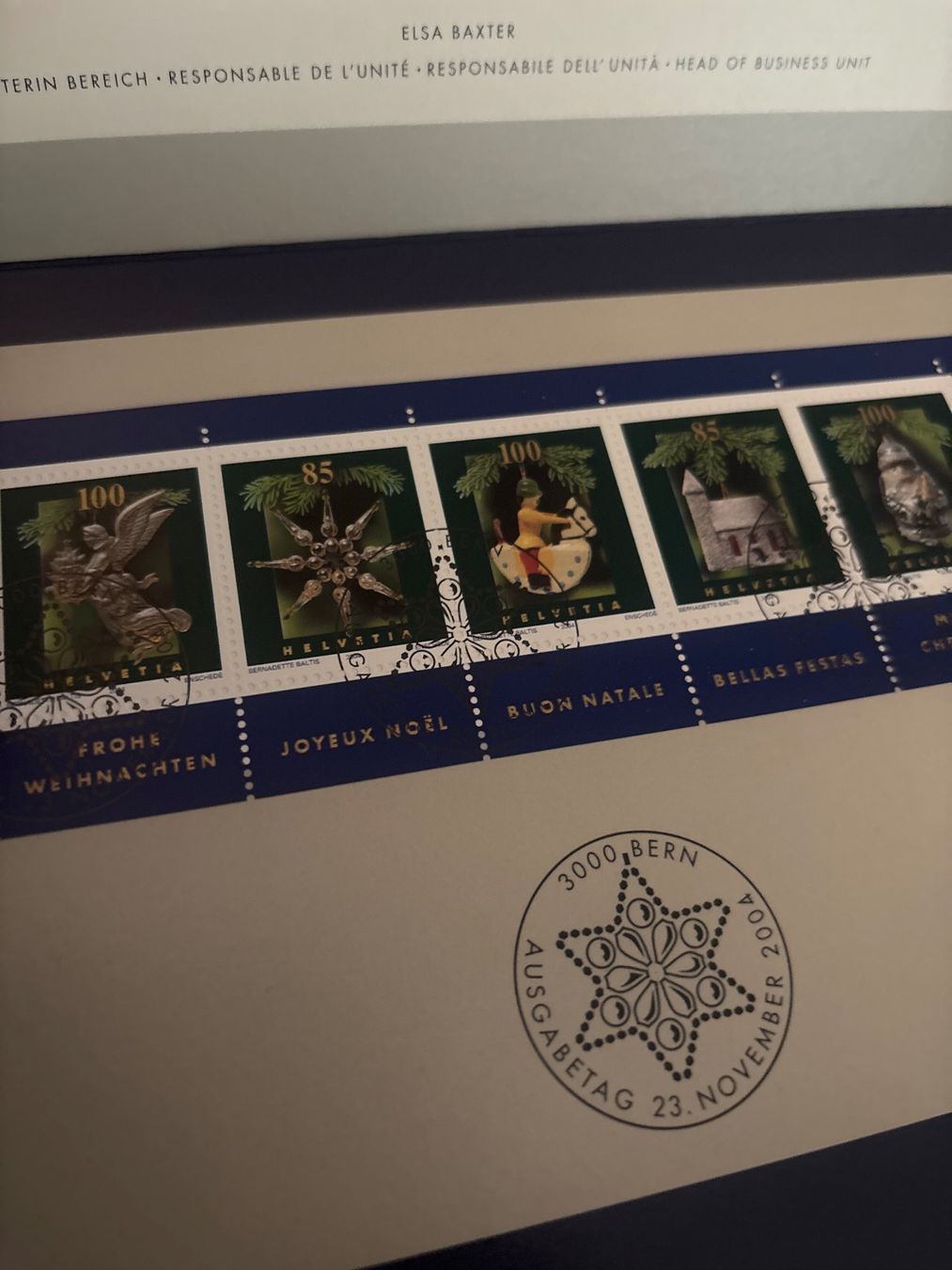 Tutti i francobolli: Weihnachtskarten-Set mit Briefmarken 2005 neu – Nuovo (secondo la descrizione) da Zürich venduto da engebrunau 2