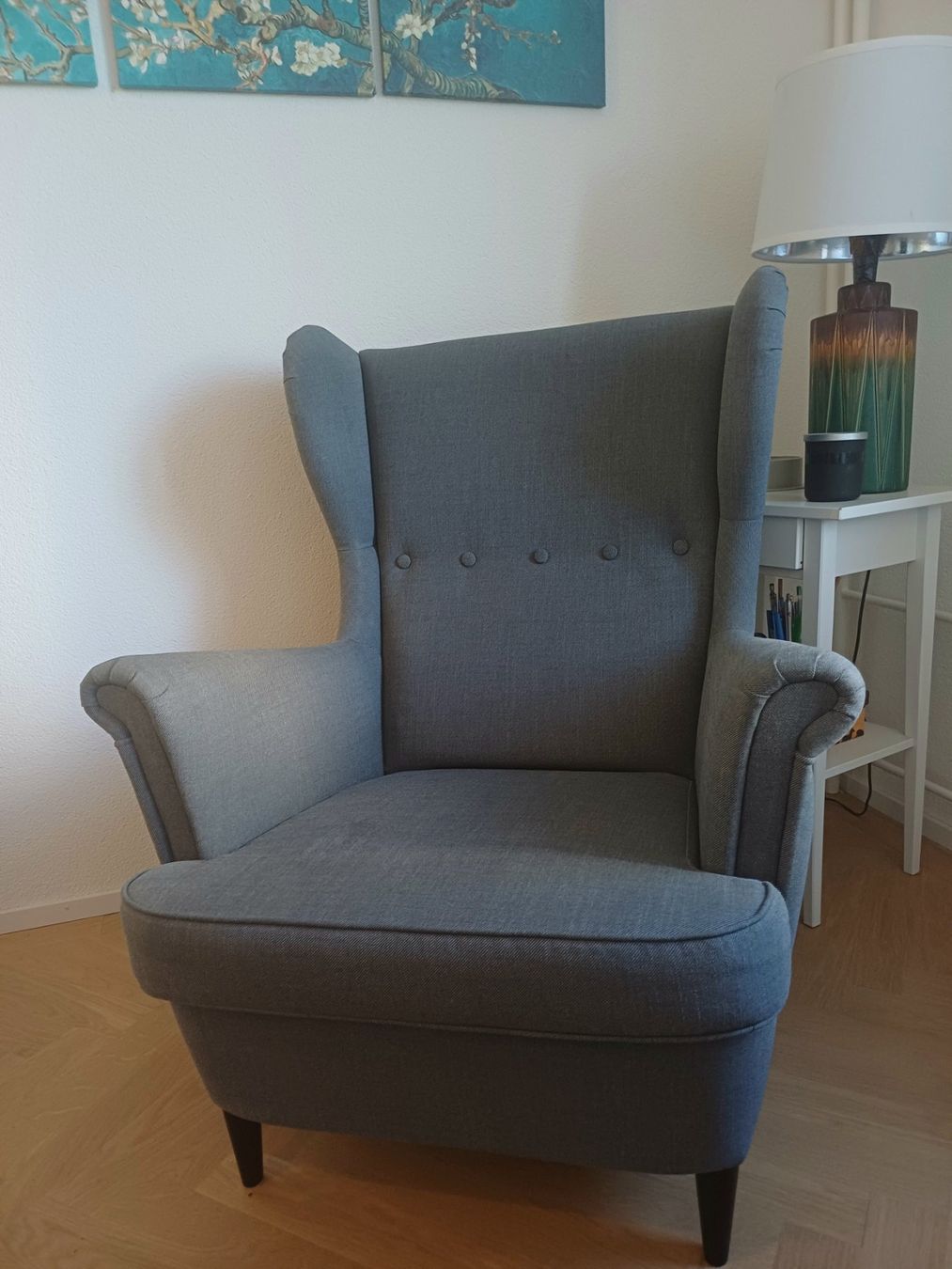 Ikea Poltrone: Ikea Strandmon Ohrensessel dunkelgrau – Usato da Zürich venduto da new_5w87 2