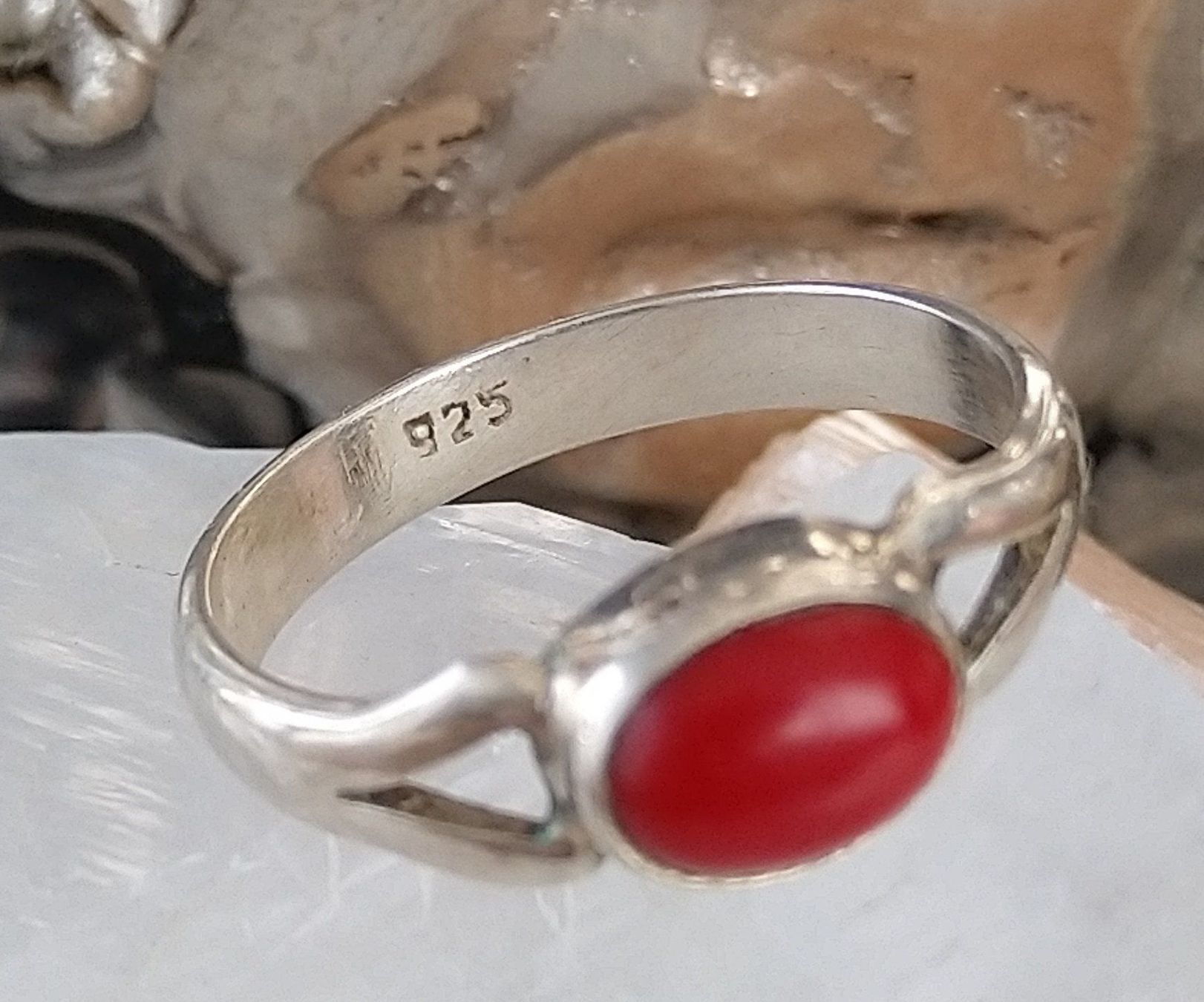 Anelli: RING MIT CARNEOL IN 925 SILBER – Usato da Romanshorn venduto da BoutiqueA 3