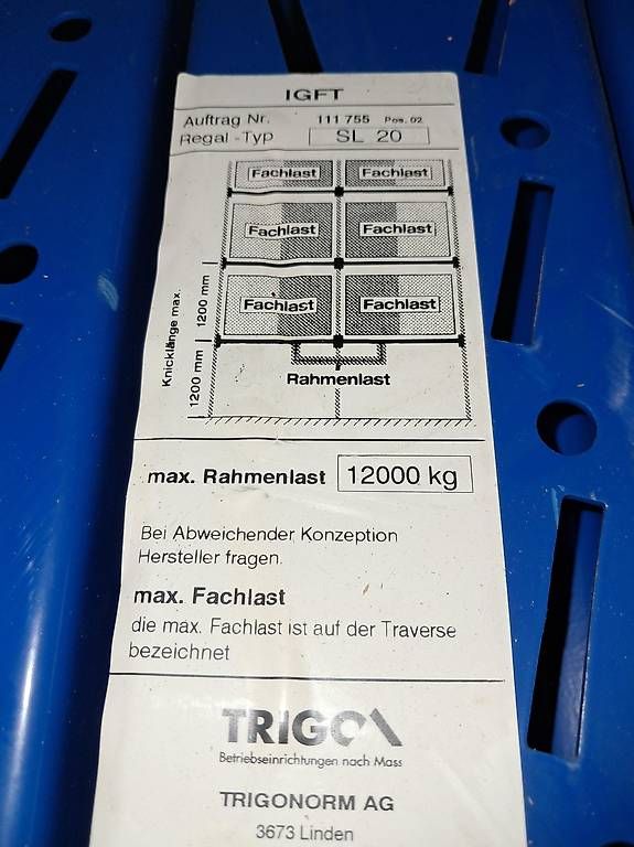 Scaffali: Palettenregal – Usato da Bern venduto da Garage3172