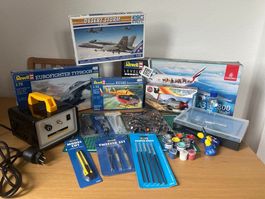 Komplettes Revell Modellbau-Set - Neuwertig
