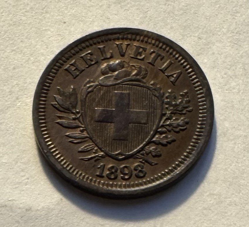 Alle Münzen: 1898 1 Rappen unz – Neu (gemäss Beschreibung) aus Kirchberg SG von Zenhad69