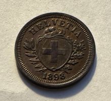 1898 1 Rappen unz