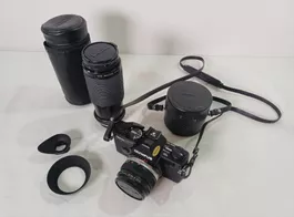 Olympus OM-2S Kamera mit Zubehör