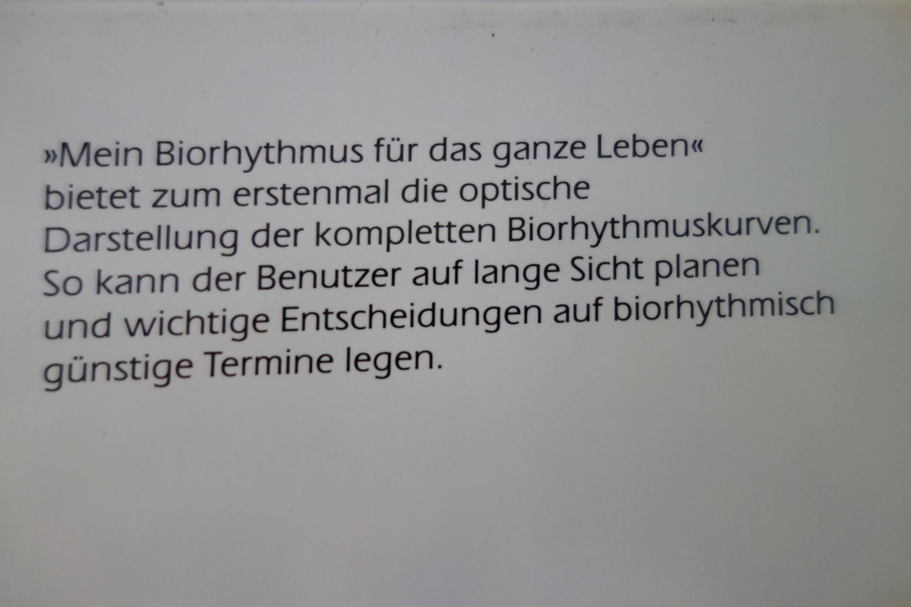 Libri: Buch: Biorythmus für das ganze Leben – Usato da Schachen b Herisau venduto da Locophon 1