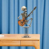 Skelett Gitarrist Wackelfigur - Deko Figur!