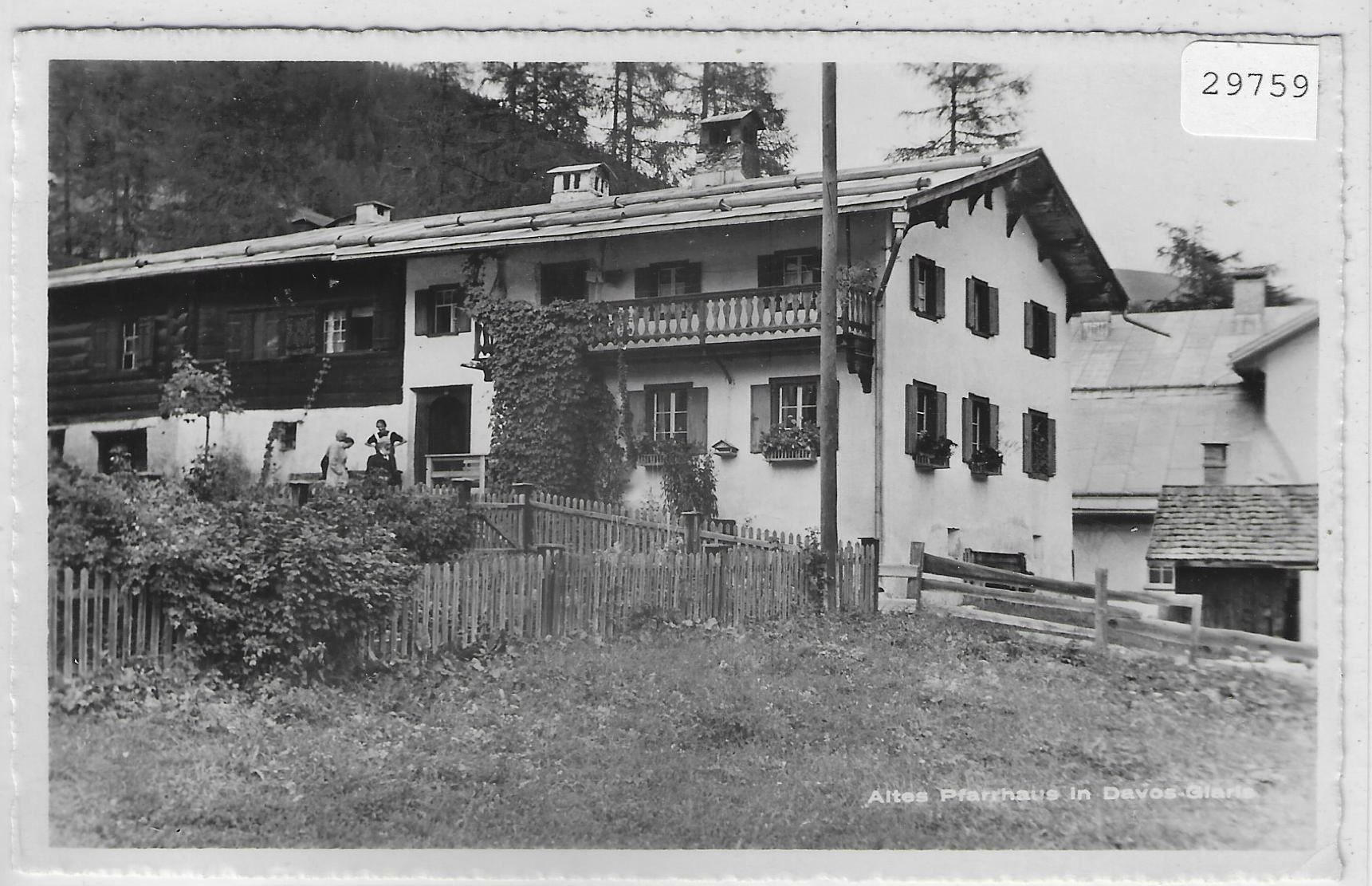 Cartoline postali: Altes Pfarrhaus in Davos-Glaris – Usato da Ettingen venduto da Kartenplanet