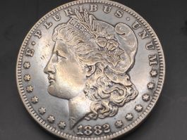 1882-s Morgan Silber Dollar