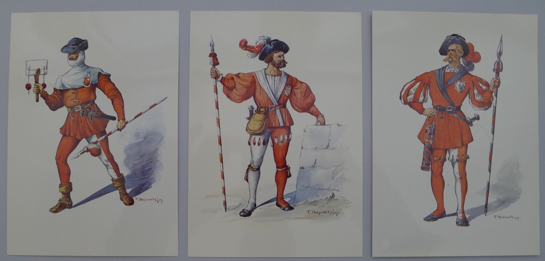 Tous les timbres: Ansichtskartenset "Die Standesläufer der 13 alten Orte" – D'occasion à Sursee par Luzernerraute 3