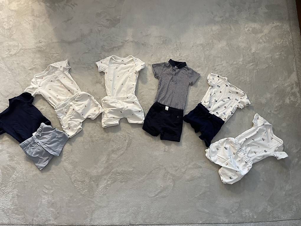 H&M Lotti & Set di vestiti: Kurzarmbodys mit Höschen Grösse 62 – Usato da Aarburg venduto da runningchicken