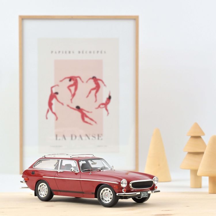 1972 Volvo 1800 ES (US Version) Red with Black Stripes 1/18 Diecast