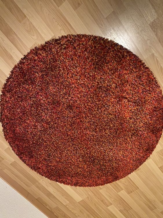 Ikea Teppich rund, rot Kaufen auf Ricardo