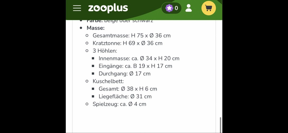 Katzenbaum - Kratzbaum: Kratztonne – Gebraucht aus Aarau Rohr von keedom 5