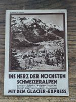 Litho Prospekt / Ins Herz Der Höchsten Schweizer - ca. 1930
