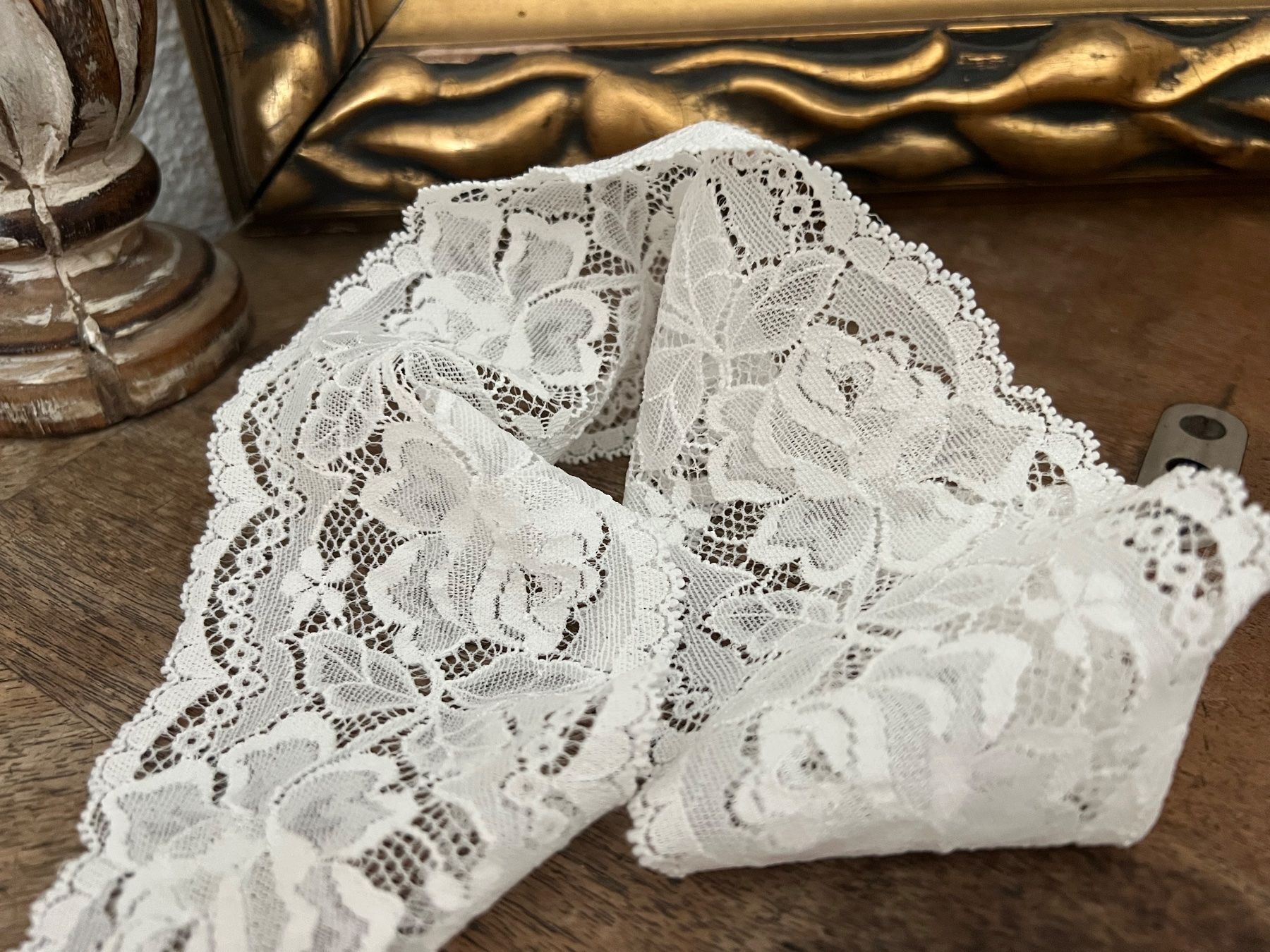 Tessuti: Alte, vintage Spitzen - 5 Stück - Shabby - elastisch – Nuovo (secondo la descrizione) da Walzenhausen venduto da Cerna007 7