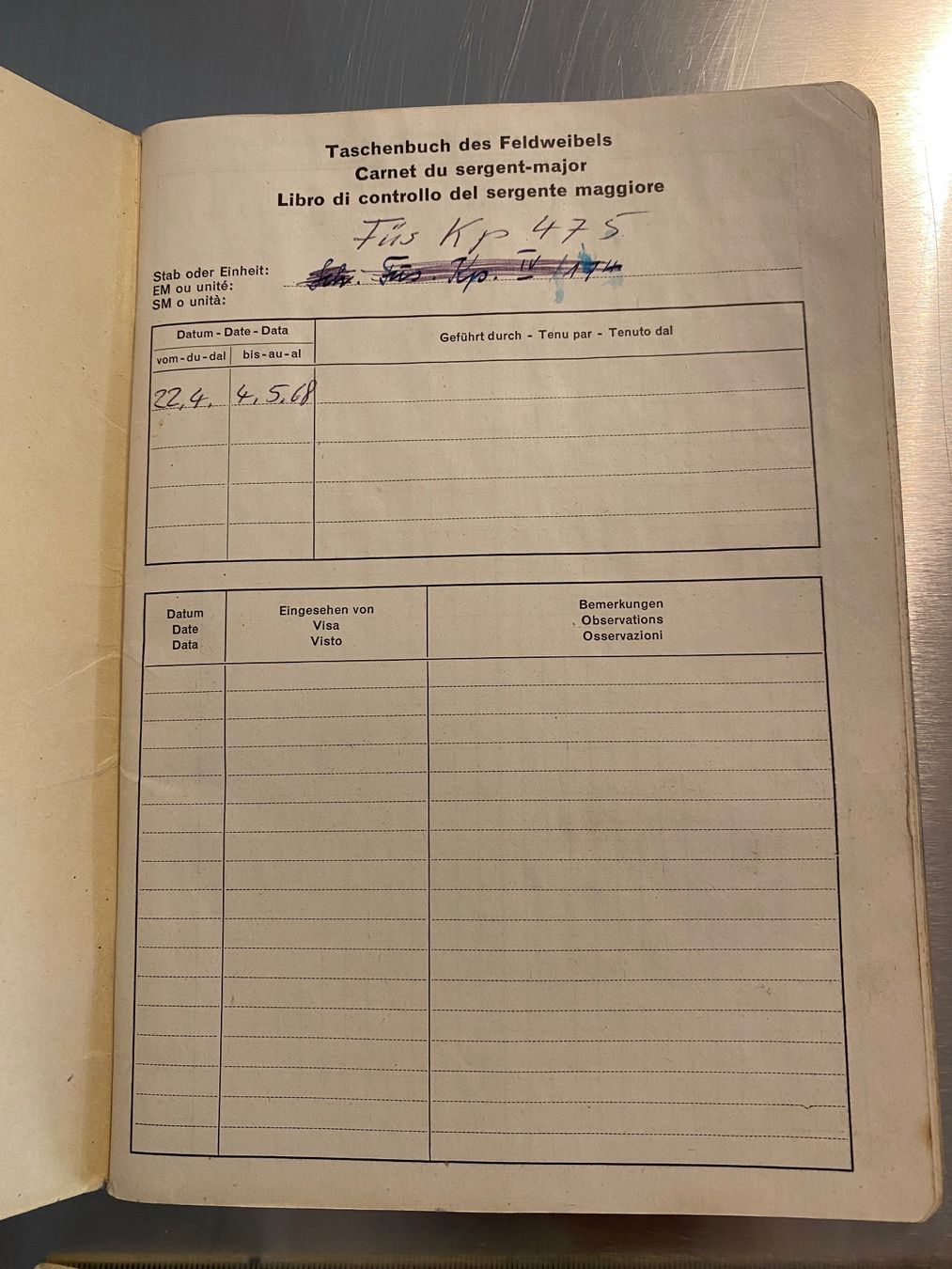 Libri: Feldweibelbuch von  1953 – Usato da Winterthur venduto da nor_qtg7 1