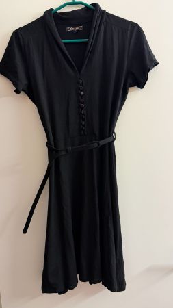 Schwarzes Retro-Sommerkleid von King Louie, Gr. M